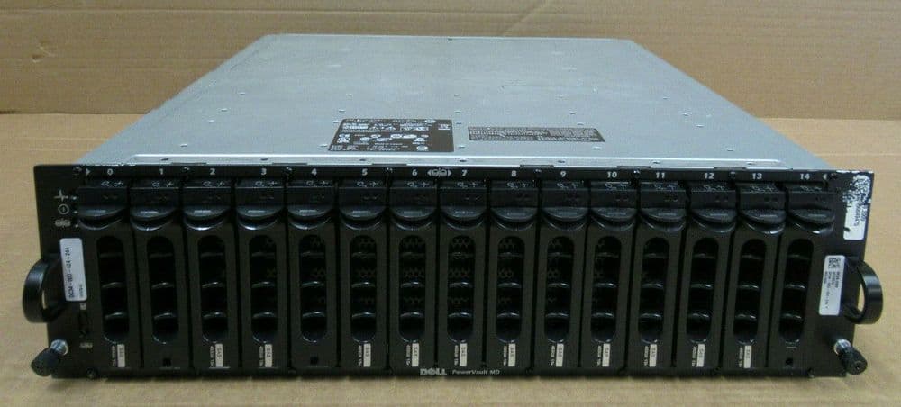 Dell PowerVault MD1000 12x 450GB SAS 5.4TB 2x SAS Control Modules Storage Array