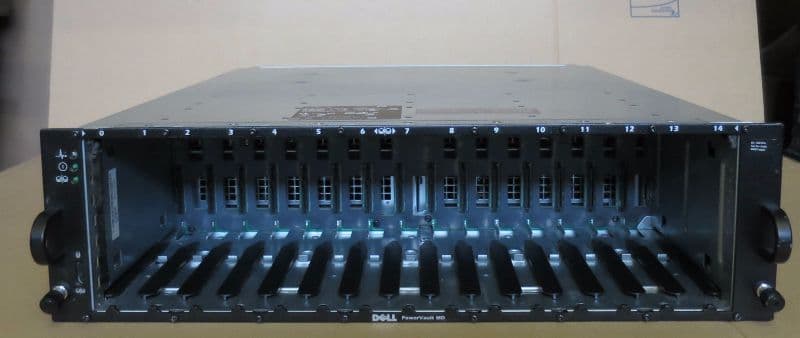 Dell PowerVault MD1000 SAS SATA 15-Bay Drive Storage Array SAN 2 x ...