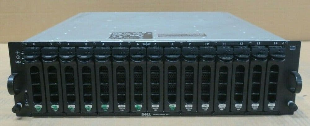 Dell PowerVault MD1000 Storage Array 15x 3.5