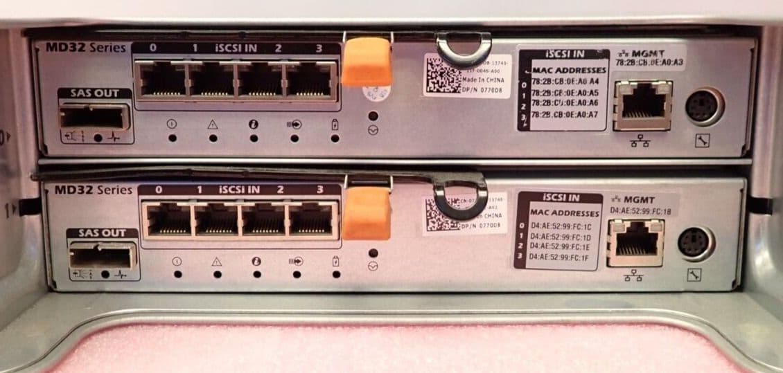 Dell PowerVault MD3200i 12x 3 5" Bay iSCSI SAN Storage Array 2x MD32 ...
