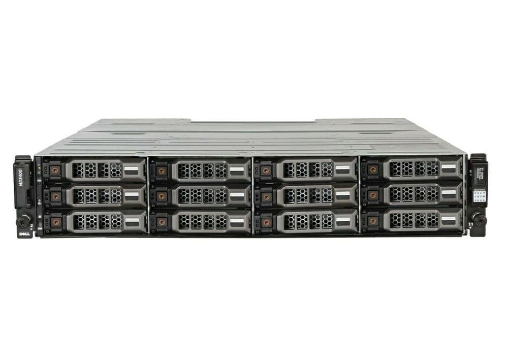 Dell PowerVault MD3400 Storage Array 12x 10TB 7 2K SAS HDD 2x 12G-SAS-4 ...