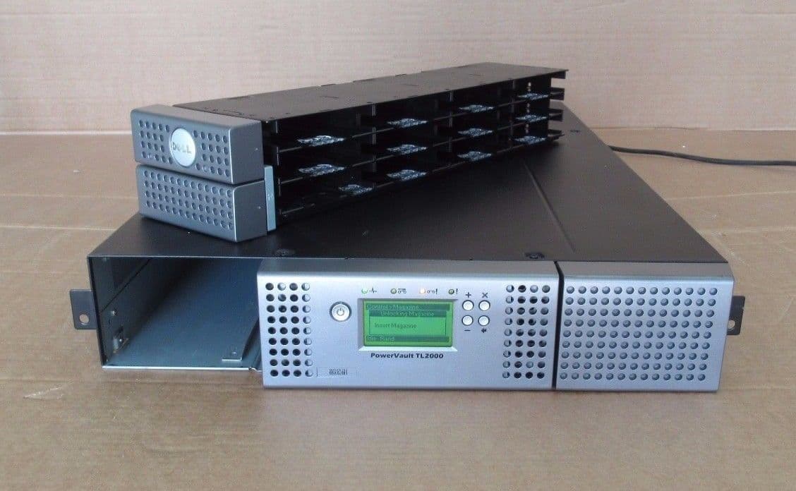 Dell Powervault TL2000 Backup Tape Library LTO4HH SAS Drive 36/72TB