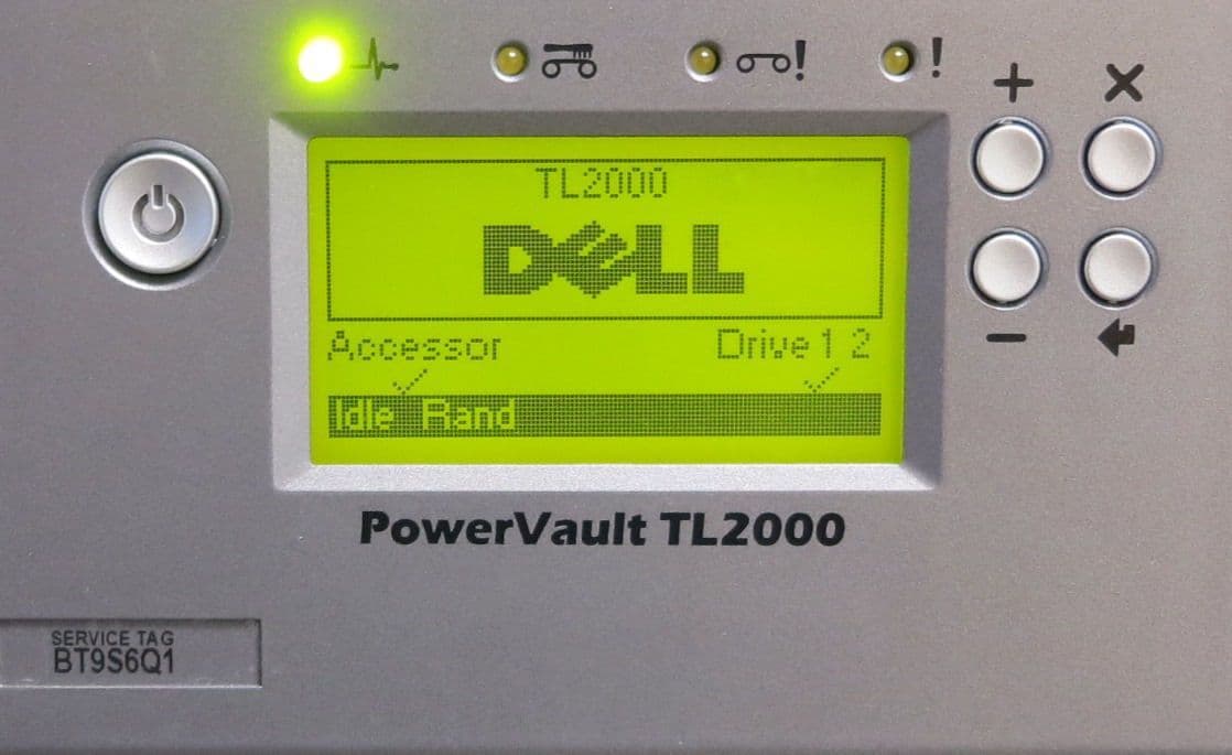 Dell Powervault TL2000 Backup Tape Library LTO4 SAS Drive 36/72TB