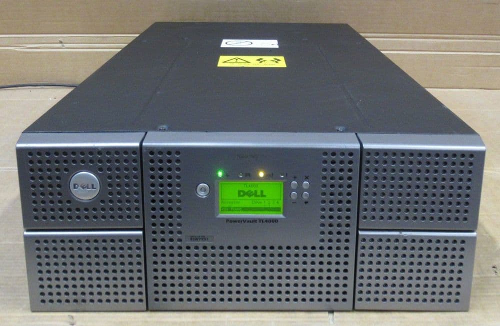 Dell PowerVault TL4000 48 Slot Tape Drive Library Autoloader Backup ...