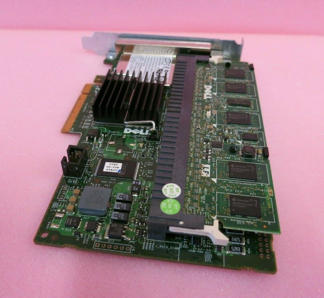 Dell PR174 PERC 6/E 512MB 8Port SAS Dual Channel PCIe RAID Controller Card