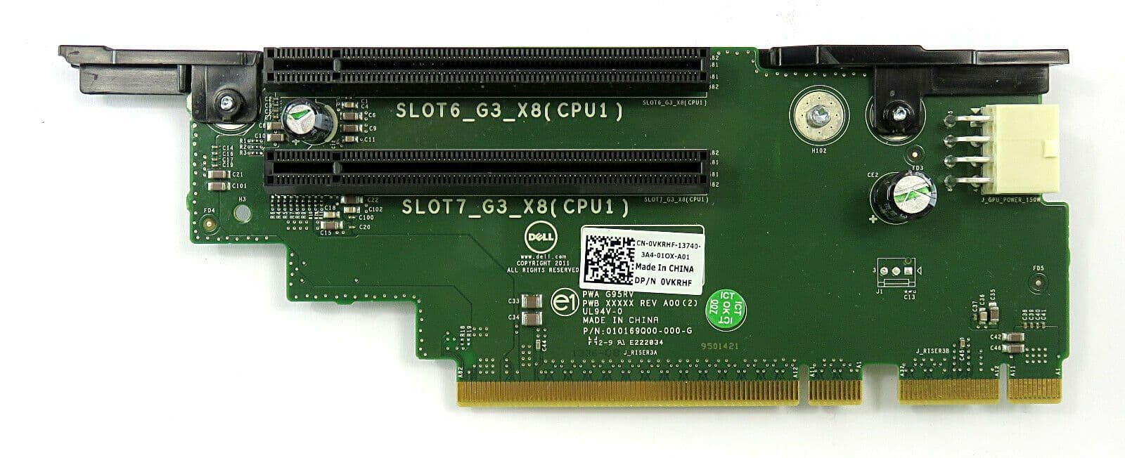 Dell Riser Card 3 for Dell PowerEdge R720 - Riser Board 3 Dual PCI-E X8 ...