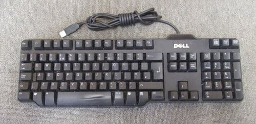 Dell RT7D50 W7657 0W7657 USB Wired Black 104-key UK QWERTY Standard Keyboard