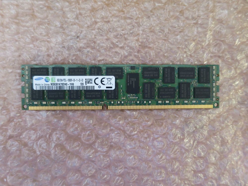 DELL Samsung 8GB Memory PC3L-10600R M393B1K70DH0-YH9 240PIN 1333 ECC ...