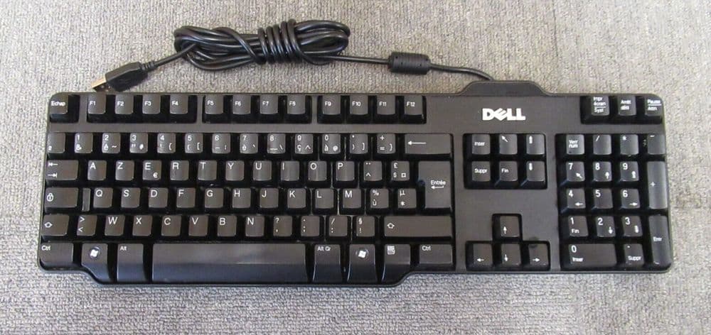 Dell SK-8115 DJ315 0DJ315 Black Slim QuietKey USB Wired UK QWERTY Keyboard