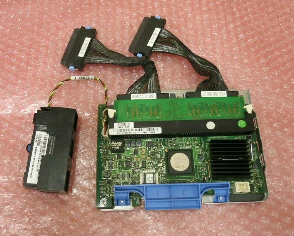 Dell TU005 PowerEdge PERC 5i 256MB SAS RAID Controller Card SAS Cable