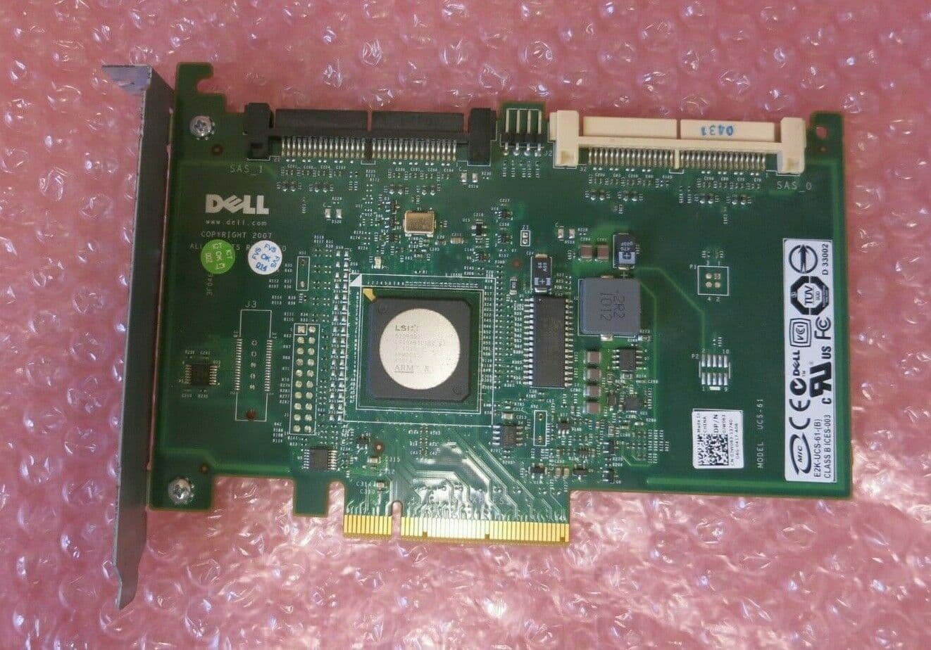 Dell UCS61 03W063 3W063 SAS/SATA PERC 6ir PCI Express RAID Controller Card