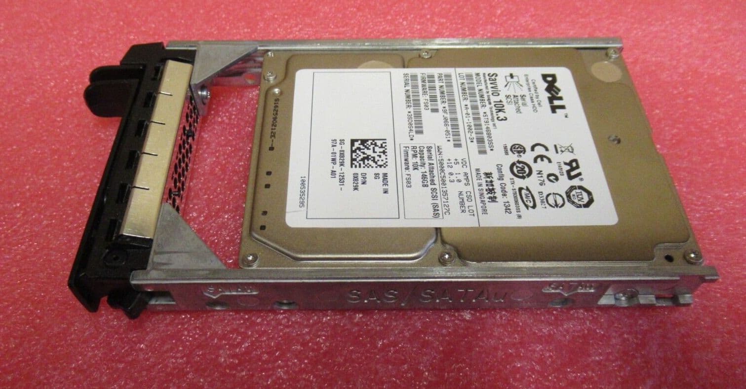 thumbnail interactive-video image 1 of Dell Savvio 146GB 15K RPM SAS 2.5" Hard Drive With Tray – ST9146853SS For Servers 1 of 4