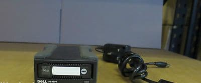 Dell XM763 PowerVault RD1000 External Tape / Cartridge Drive + 80GB Tape