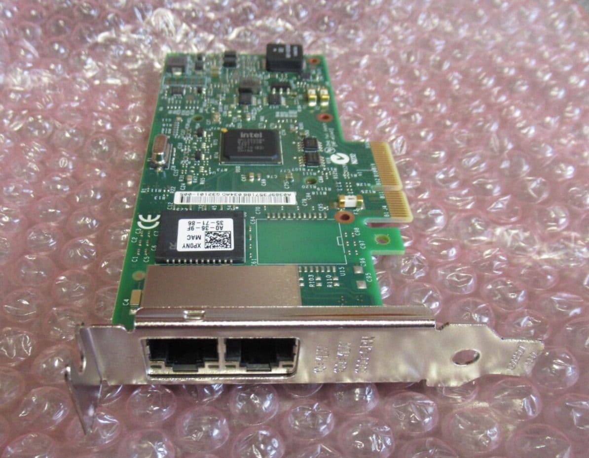 Dell XP0NY i350 2 Port RJ45 1Gbps PCI Express Low Profile Network