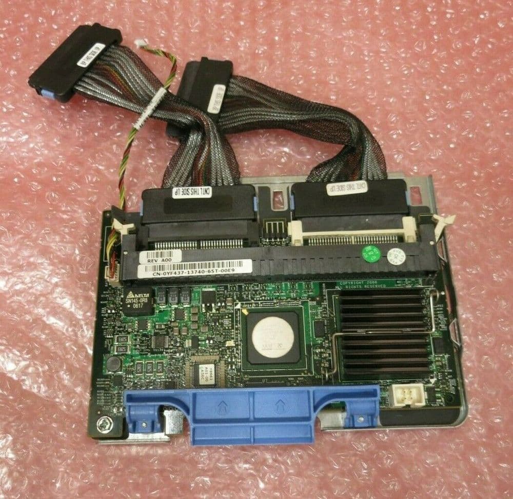 Dell YF437 PowerEdge 1950 2950 PERC 5i SAS RAID Controller Card & SAS