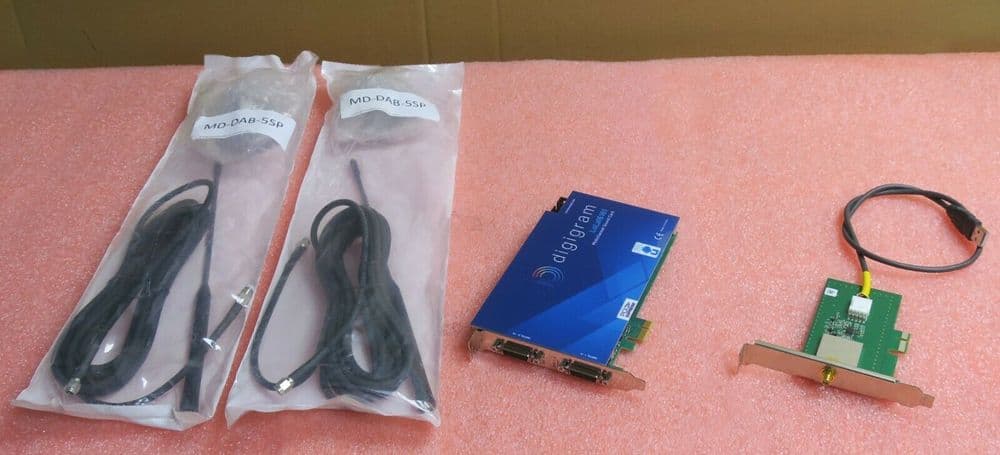Digigram LoLa16161 Multichannel Sound Card + 1-Port Antenna Card + 2x MD-DAB-5SP