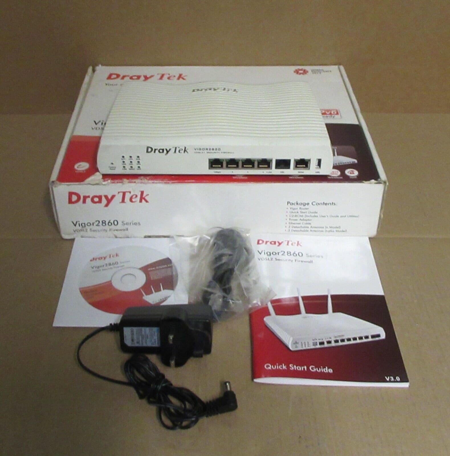 Draytek VIGOR 2820 Series Ethernet Wi-Fi ADSL Router Security Firewall