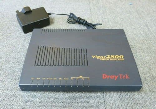 DrayTek Vigor2800 (Annex A) 4 Ports ADSL2/2+ Security Router And AC Adapter