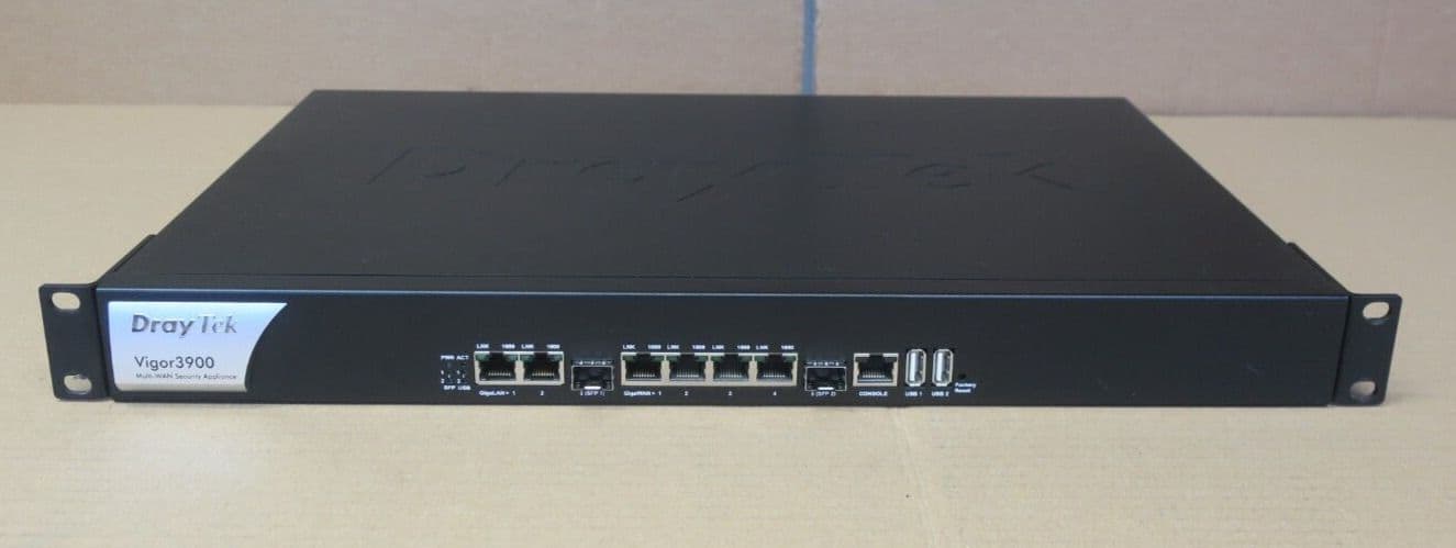 Draytek Vigor3900 Router Firewall Multi-WAN Security Appliance 1U Rackmount
