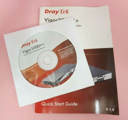 DrayTek Virgor3300V+ Multi-WAN Security Router V1.0 Software CD