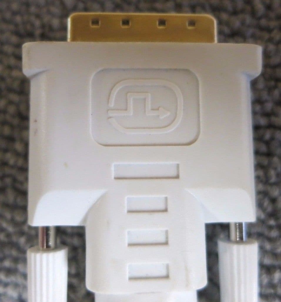 Dual Splitter Cable White And Blue DVII Male To DVID Female And VGA