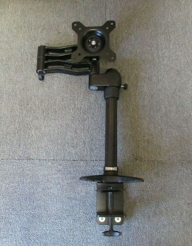 Duronic DM351X3 Black Single Desk 13-27" LCD Monitor Arm Stand