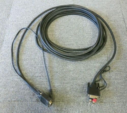 DVI-I And RCA Male To VGA Male And 3.5mm Jack 6M Black Cable