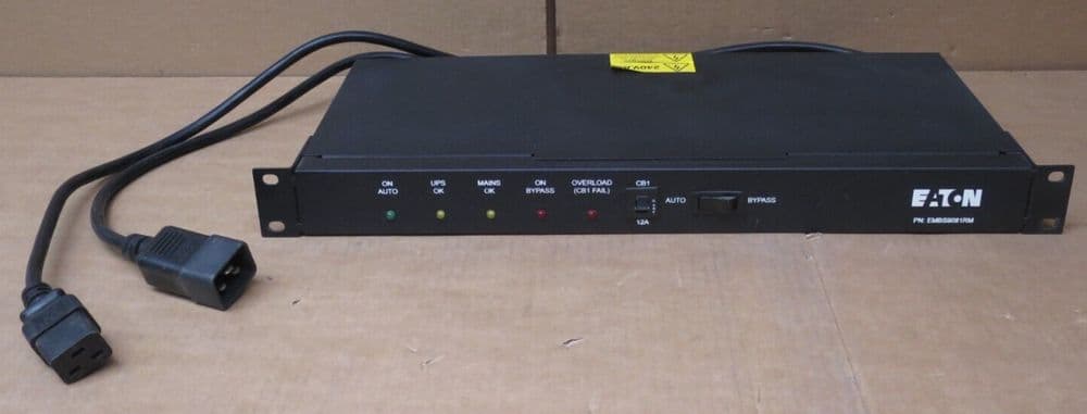 Eaton 4x C13 Outlet 1U Rackmount 3KVA Bypass PDU Power Distribution ...