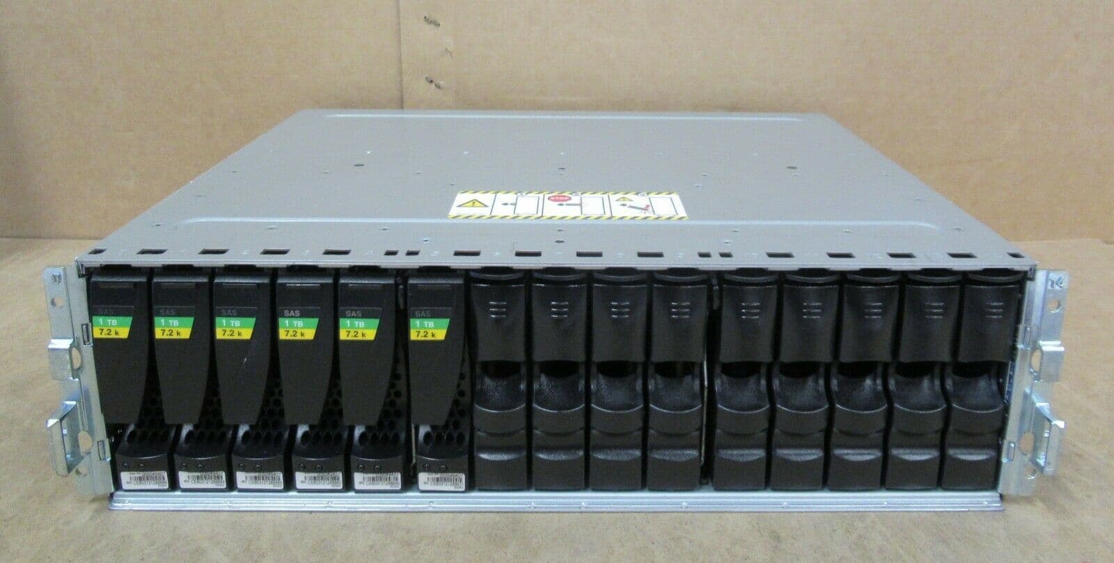 EMC DAE Disk Array Expansion SAS KTN-STL3 6x 1TB 7 2K HDD 2x Controller ...