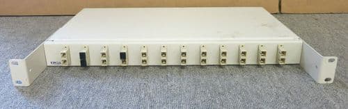 Excel 12 Port Rack Mountable White Fibre Optic Patch Panel 1U 19 Inches
