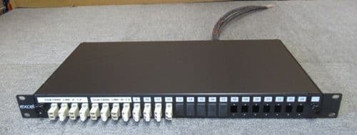 Excel 24 Port LC Fibre Modules Patch Panel 1U 19" Rack Mountable Steel Box