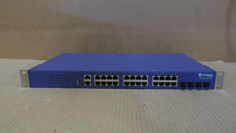 Extreme Networks X43524T4S 24Port Managed Gigabit Rackmount Switch