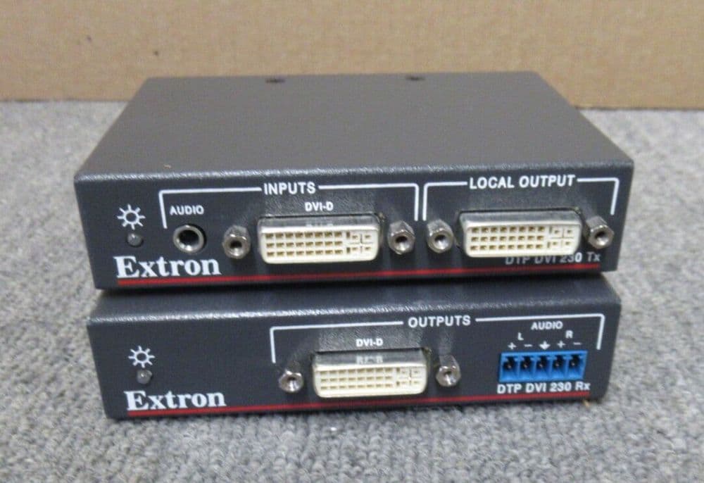 Extron DTP DVI 4K 230 Tx & Rx Twisted Pair Extender Transmitter And ...