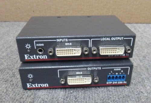 Extron DTP DVI 4K 230 Tx & Rx Twisted Pair Extender Transmitter And Receiver