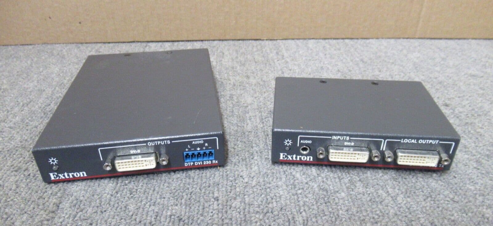 Extron DTP DVI 4K 230 Tx & Rx Twisted Pair Extender Transmitter And ...