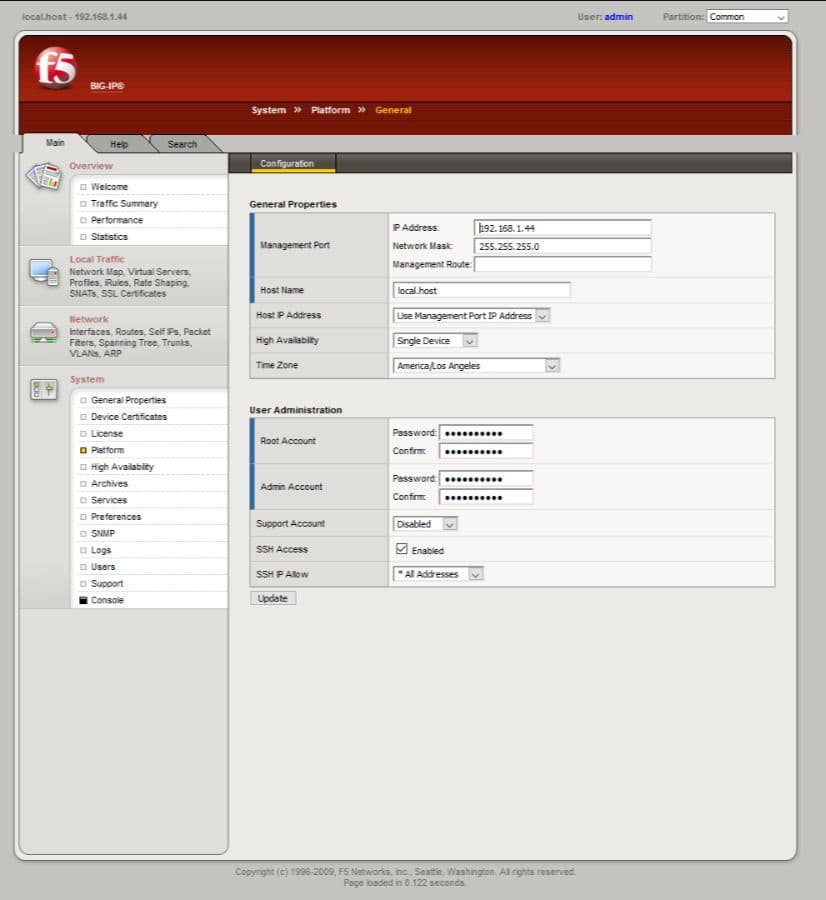 F5 Networks BigIP 1600 Local Traffic Manager LTM Load Balancing