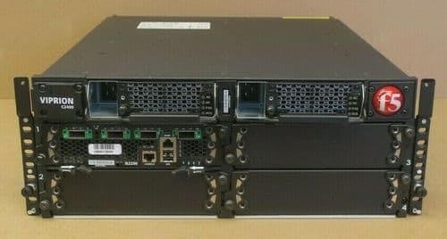 F5 Viprion C2400 4-Slot Blade Chassis with 2x 1400W PSU +1x B2250 Blade 13.1.3.4
