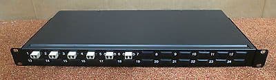 Fibre Channel 6 / 24 - Port Rack Mount Black Patch Panel - Fibre Optic Network
