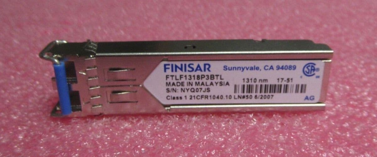 Finisar FTLF1318P3BTL 1 25G 1000Base-LX 1310nm 10km FC SFP Transceiver ...