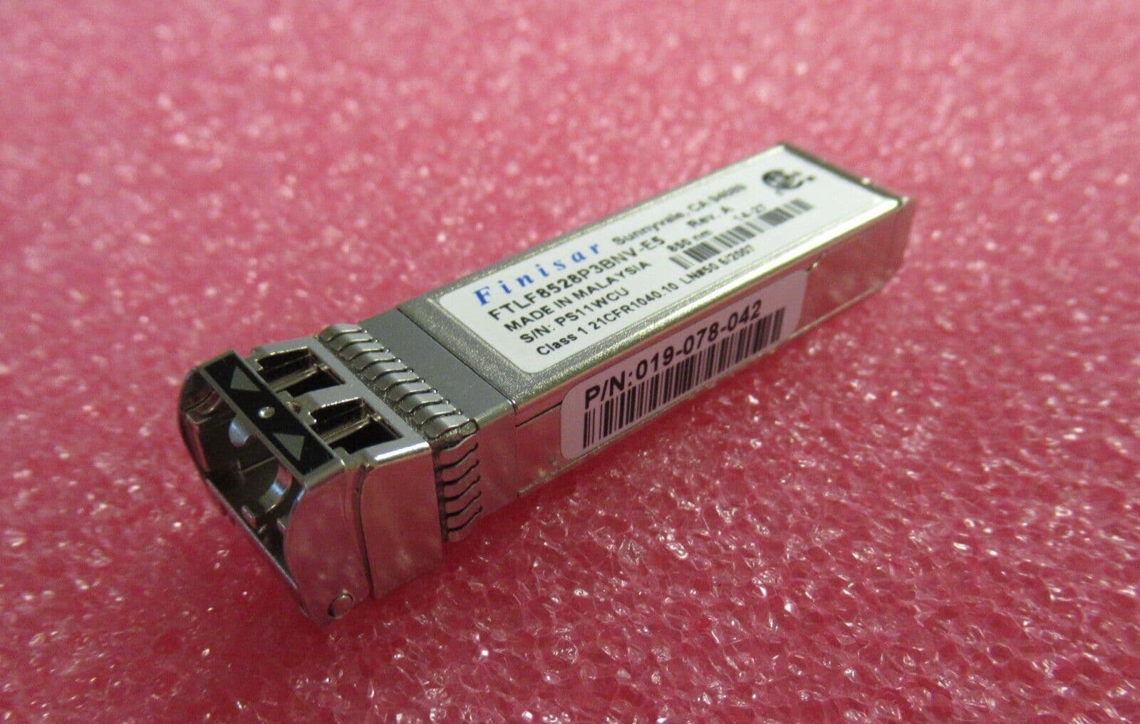 Finisar FTLF8528P3BNV-E5 8GB FC 850nm 150m SFP LC Transceiver Module