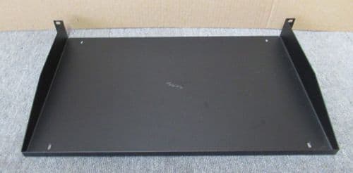 Fixed Cantilever Data Cabinet Shelf 1U 19" Black 270mm Deep