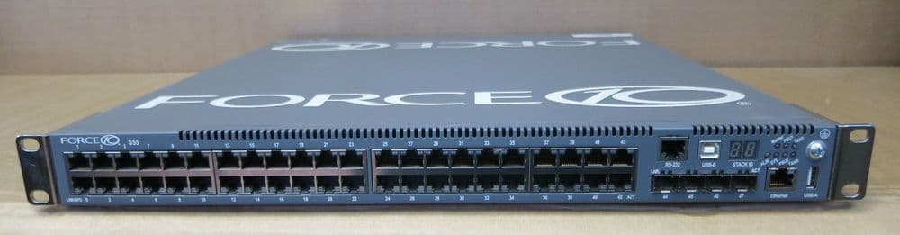 Force10 S55-01-GE-44T-AC S55T 44-Ports Gigabit +4 SFP Port Switch + 1x PSU