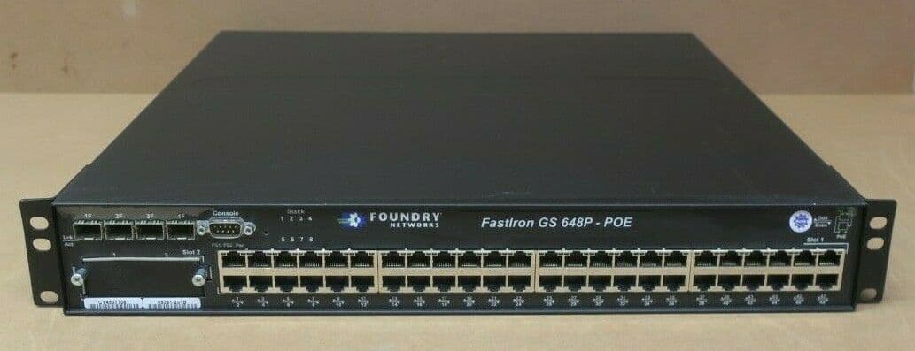 Foundry FastIron GS 648P-PoE 48-Port Gigabit Ethernet 4x SFP