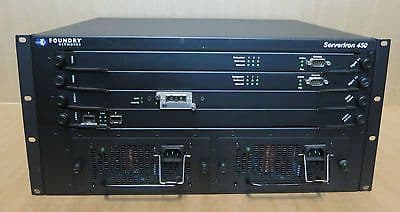 Foundry Networks B4000 ServerIron 450 SI-450 1x B10Gx1 1x J-B2GX 2x WSM6 Modules