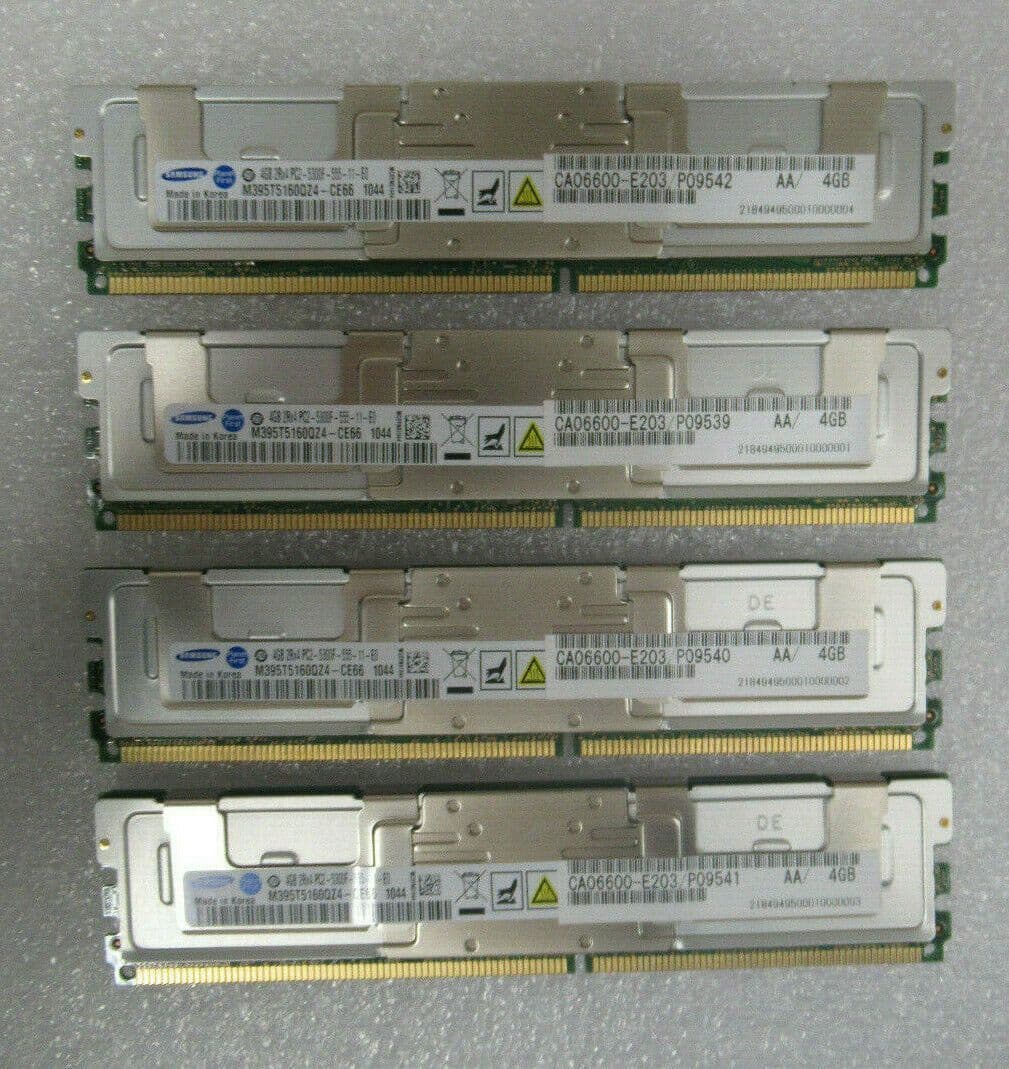 Fujitsu 16GB 4x4GB CA06600E203 CACHE memory for RAID Controllers