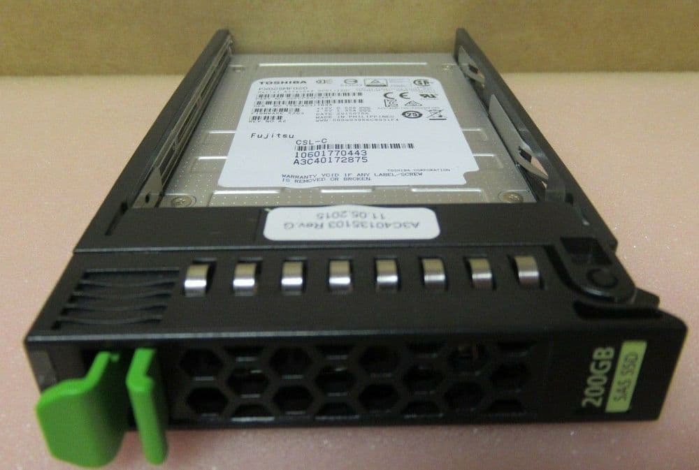 Fujitsu 200GB 2 5" SAS 12GB/s SSD MLC Server Solid State Drive S26361 ...