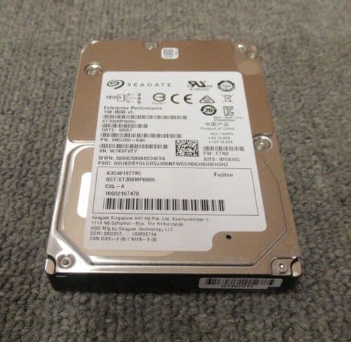 Fujitsu A3C40197795 ST300MP005 300GB 15000RPM SAS 12Gbps 128MB 2.5" Internal HDD