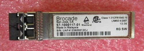Fujitsu Brocade 57-1000117-01 8GB SW LWL SFP Fibre Transceiver D:FCSFP-B-MM8G-L