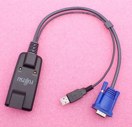 Fujitsu Console Switch KVM Adapter Cable KVM-USBVM USB-VGA S26361-F5644-L502