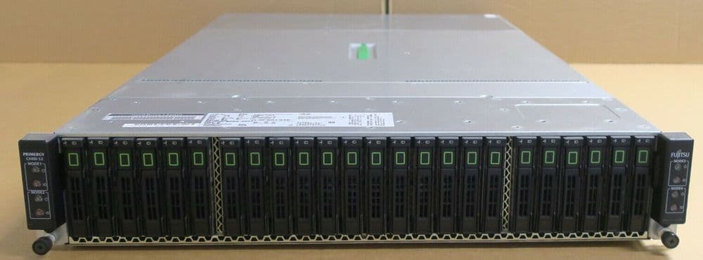 Fujitsu CX400 S2 4-Node 2U Server 8x Intel 10C E5-2690V2 256GB RAM 24x ...